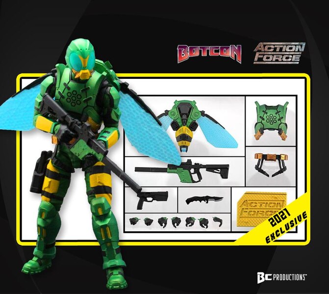 BotCon 2021 Action Force Wasp Raider First Exclusive Announced!